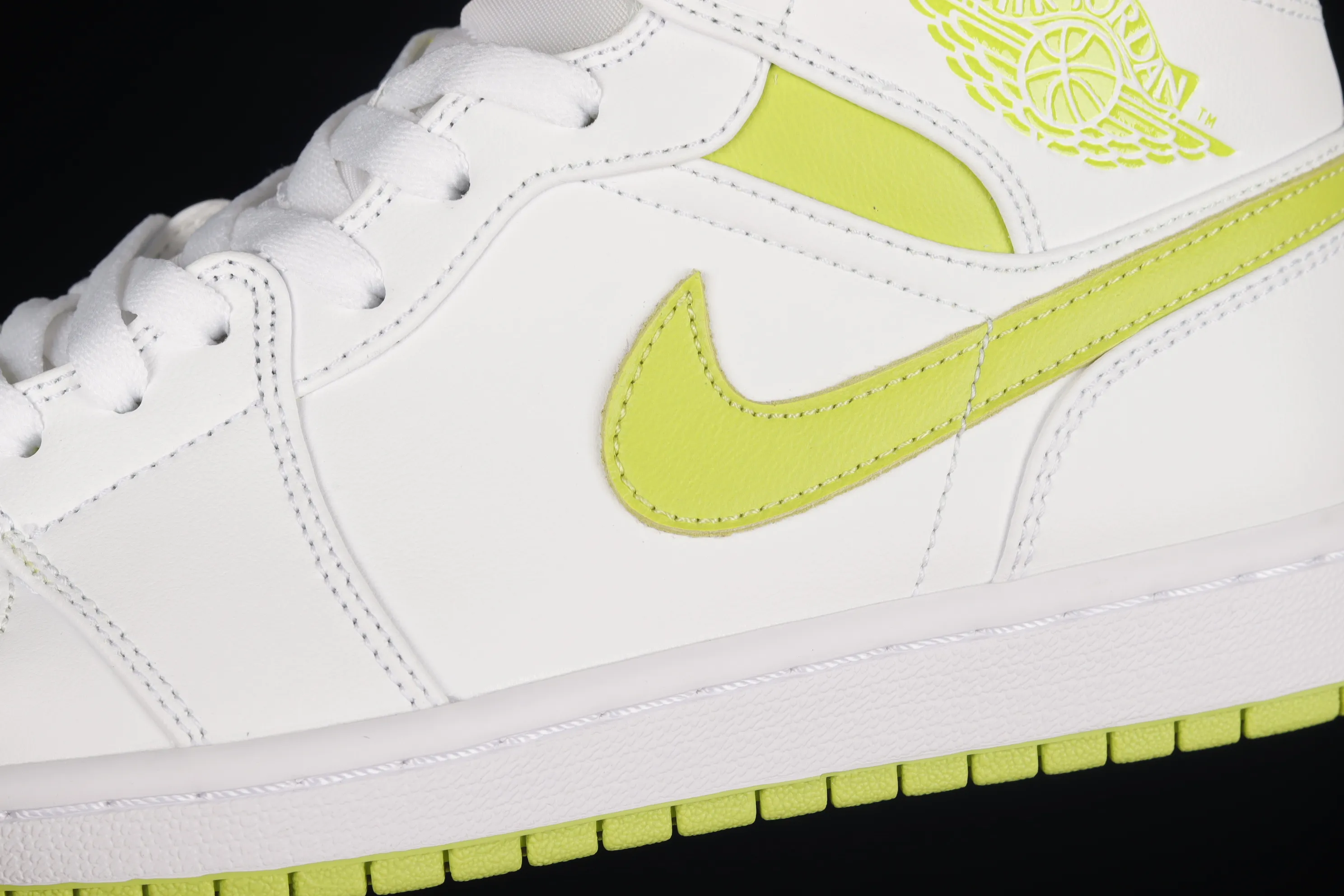 All Categories Air Jordan Jordan Series Basketball Shoes Air Jordan 1 Mid Air Jordan 1 Mid "White Lime" AJ1 Joe 1 Green Lime China Basketball Shoes BQ6472-131